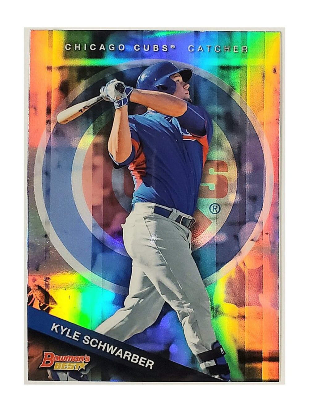 KYLE SCHWARBER ROOKIE REFRACTOR 2015 BOWMAN'S BEST #TP-16 CHICAGO CUBS